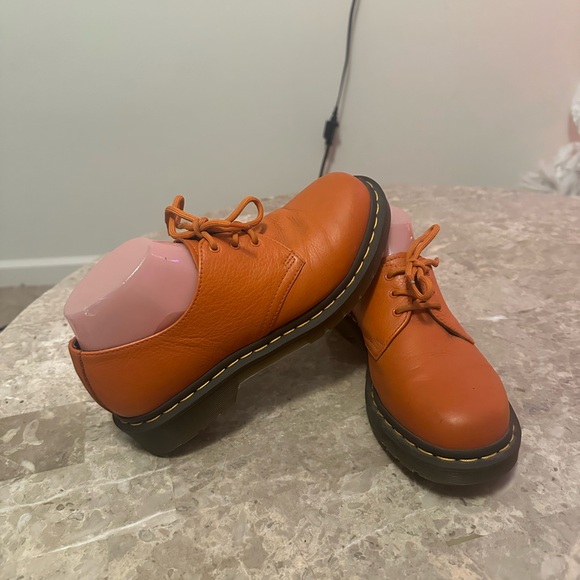 Dr. Martens Orange Leather Oxfords - Picture 15 of 15